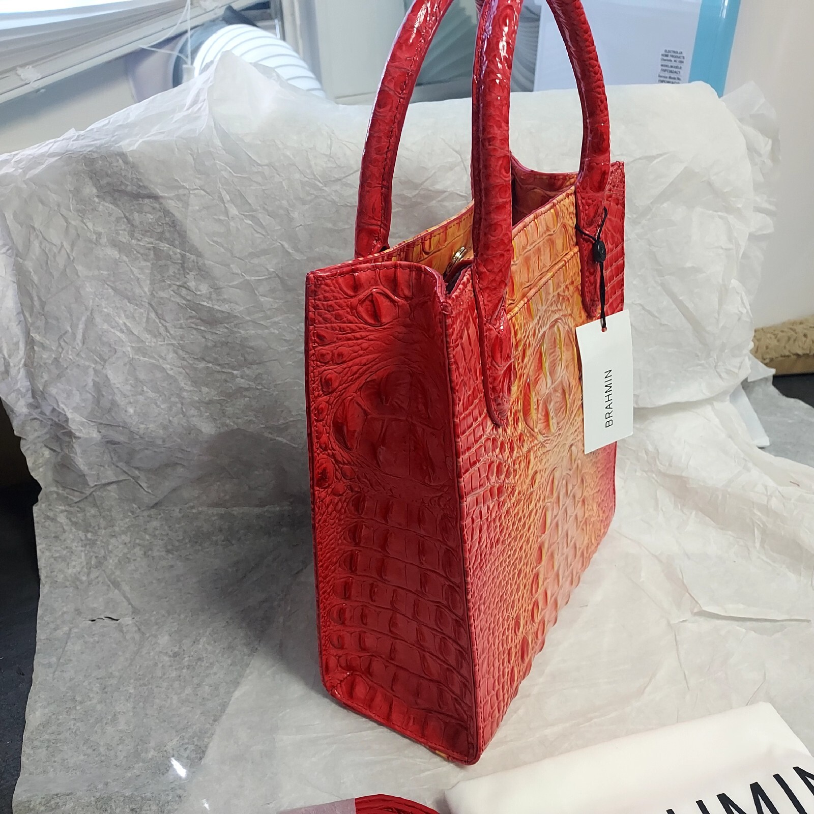 Brahmin Ombre Melbourne Collection Moira Infusion Small Tote Bag Purse New