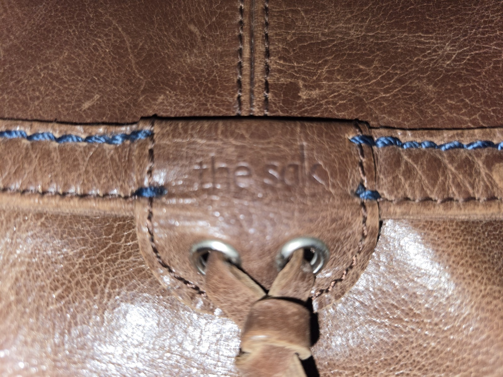 The Sak Brown Leather Convertible Backpack Crossbody Shoulder Bag See Photos