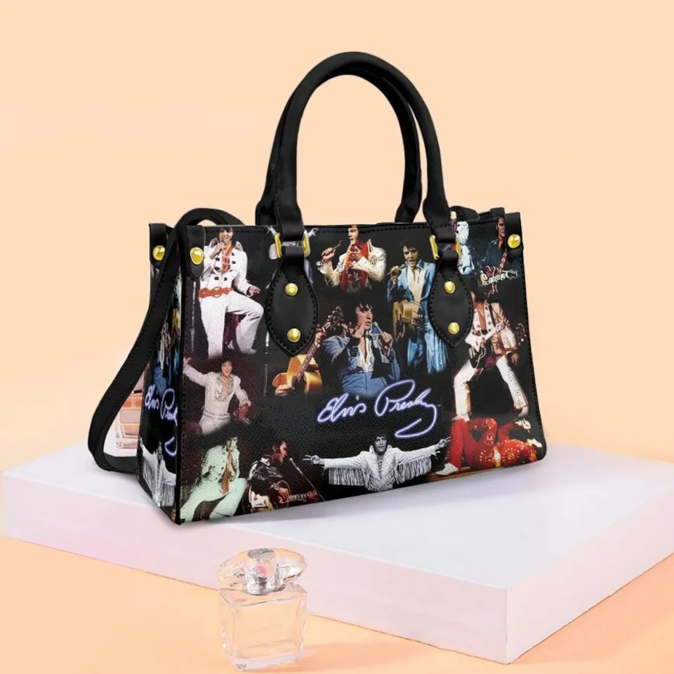 Elvis Presley Leather handBag, Perfect Music Theme Print Women’s Handbag
