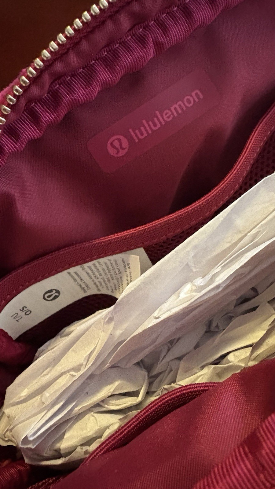 Lululemon Everywhere Belt Bag 1L Monogram Velvet Brambleberry Fuchsia Gold NWT