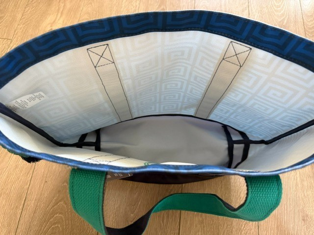 NEW with Tags Jonathan Adler x Michaels Greek Key Mahjong Tote Bag Blue