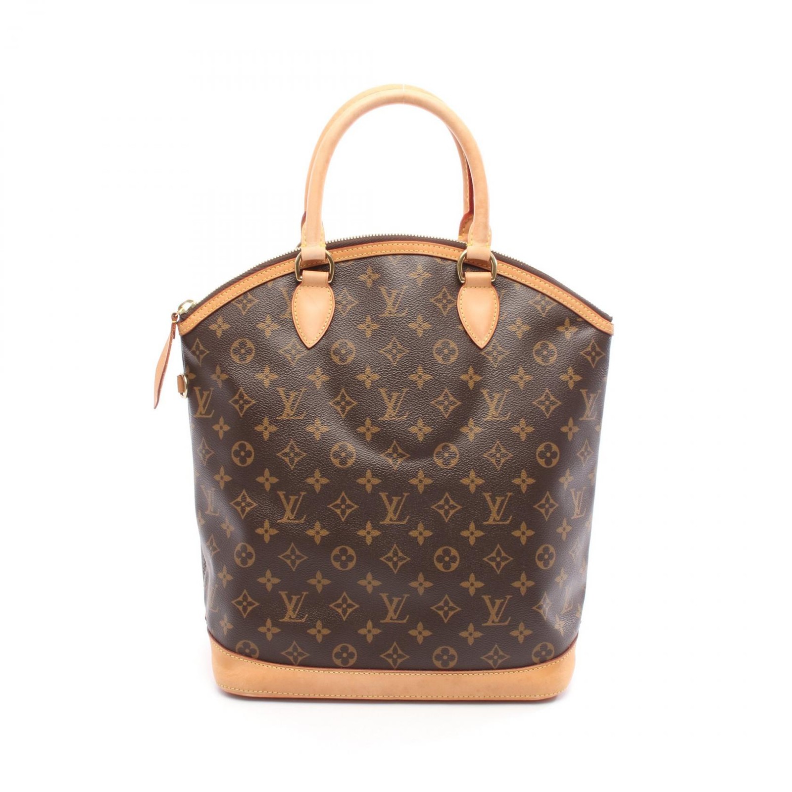 LOUIS VUITTON Lockit Vertical Handbag M40103 Monogram canvas Brown Used Women LV