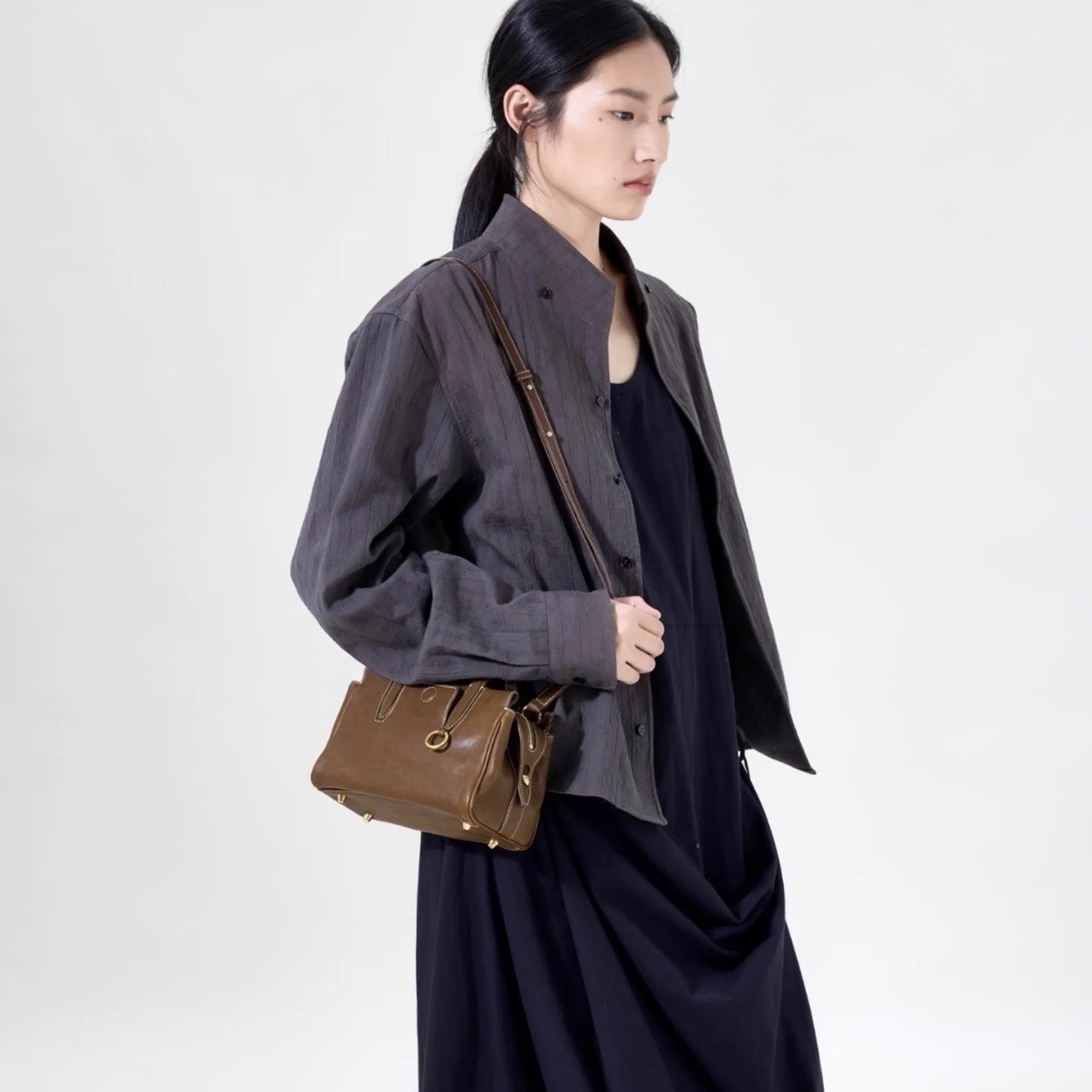 Luxury Leather Tote Bag Large Capacity Stray Bag Shoulder Crossbody Handbag