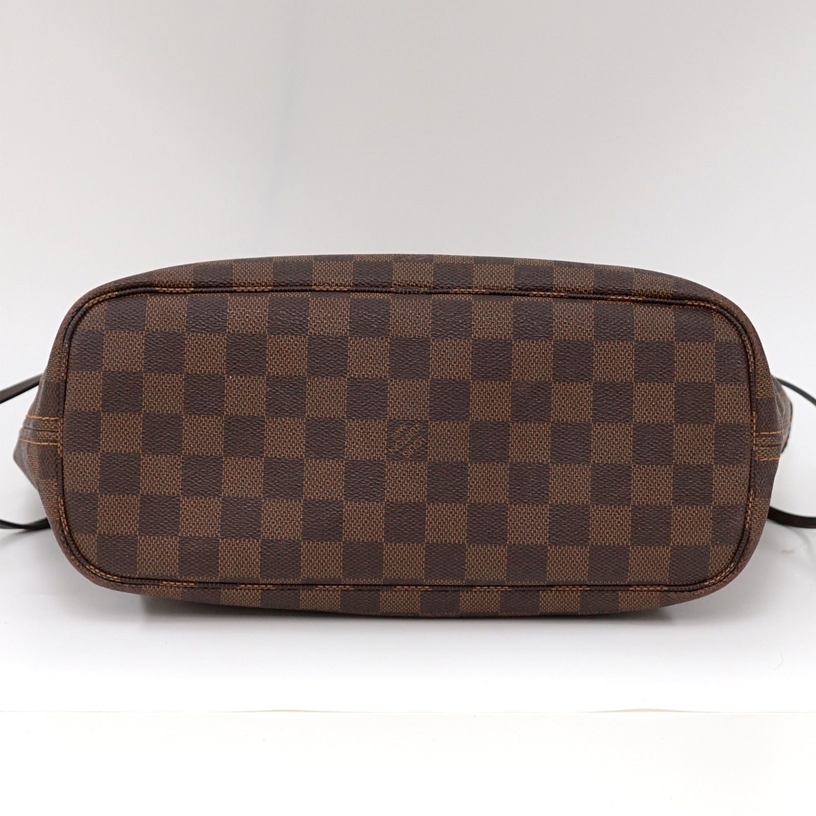 LOUIS VUITTON Neverfull PM Shoulder Tote Bag Damier Leather Brown N51109 VI0131