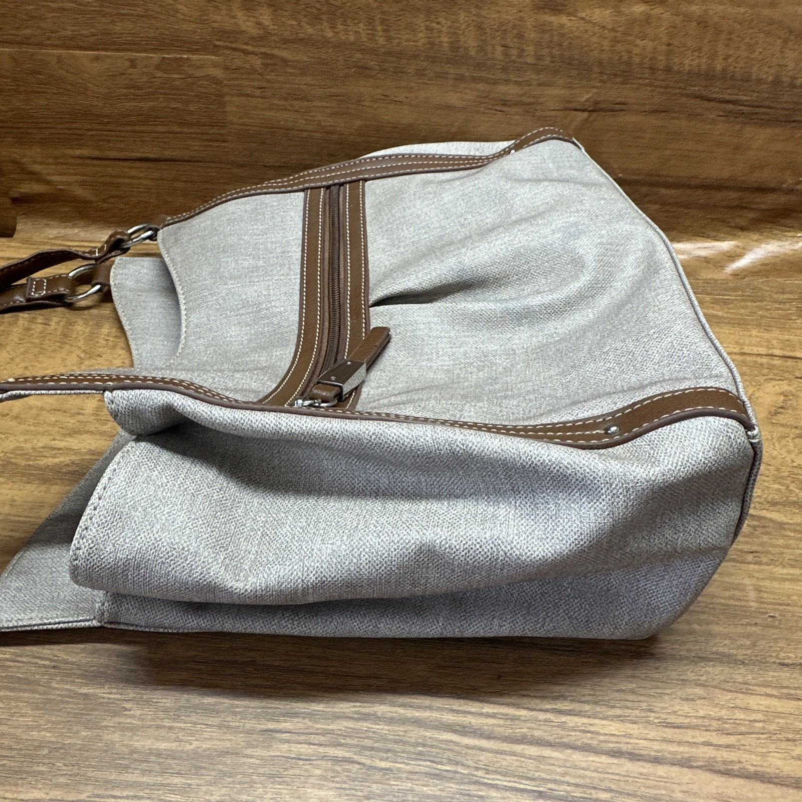 Koltov Over The Shoulder Purse RN #13434 Man Made Material Brown 13”x11”x5”