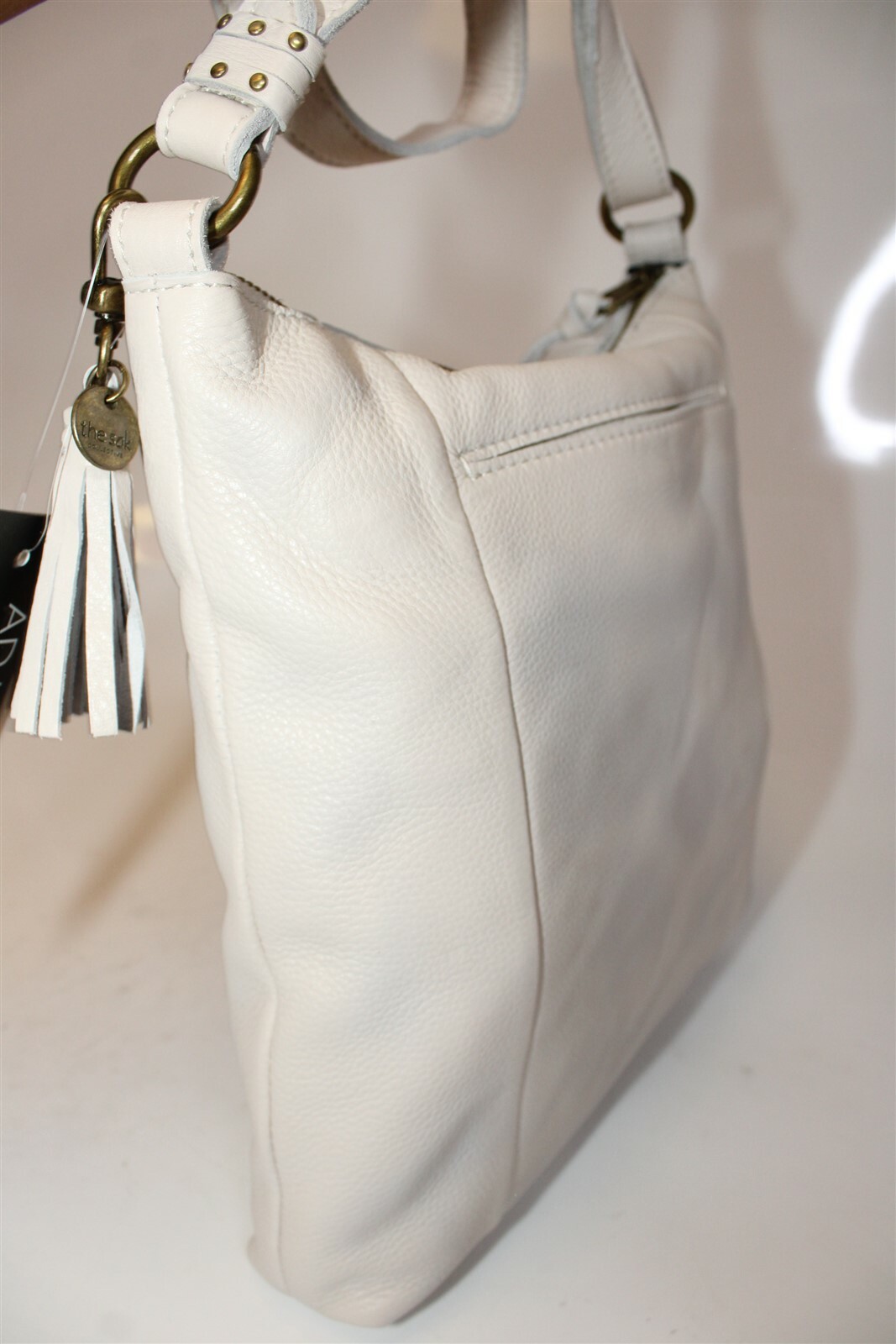 The Sak Collective NEW NWD DISCOLORED Ladera Soft Leather Purse Stone108111