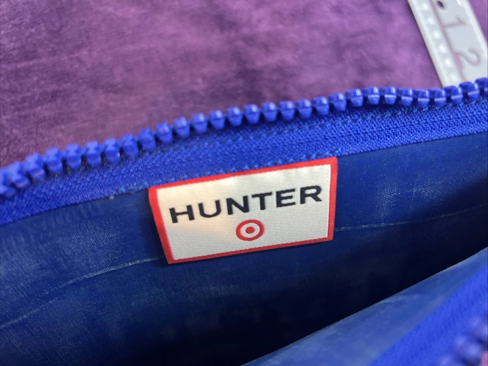 Hunter x Target Large Blue Clutch Wristlet Pouch Collaboration PVC – NWT