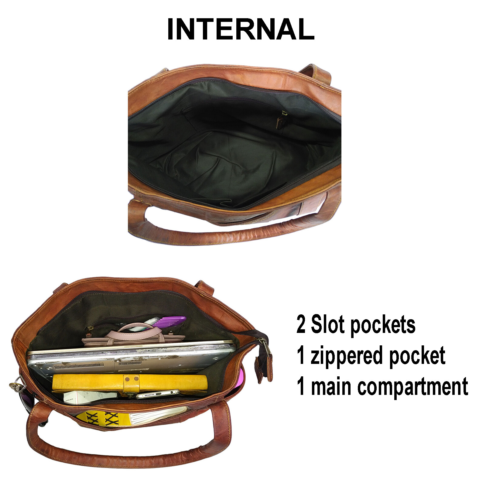 Women Business Tote Shoulder bag Genuine Leather Everyday Purse Shopper Handbag