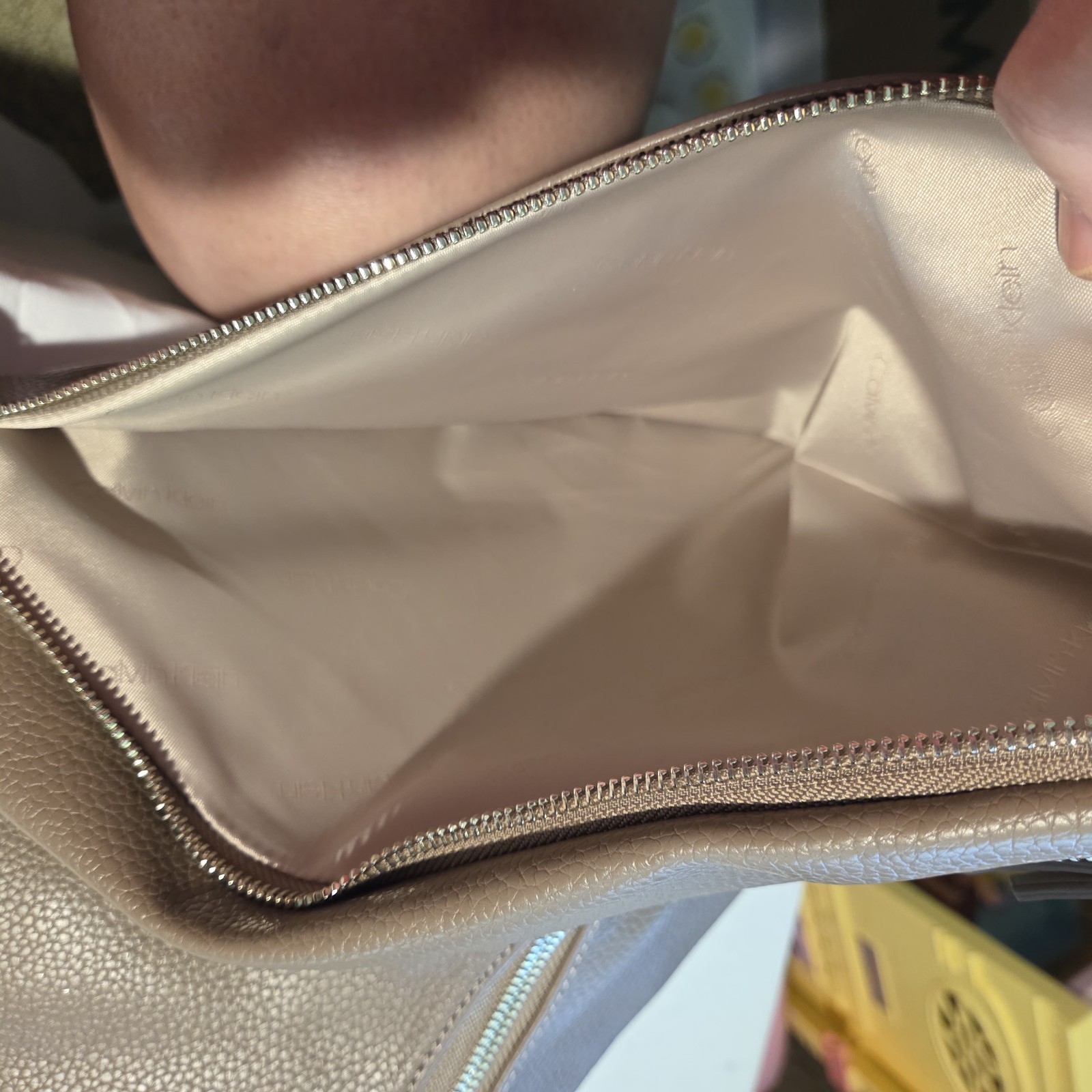 Calvin Klein Geo Rocky Road Hobo Bag, Taupe