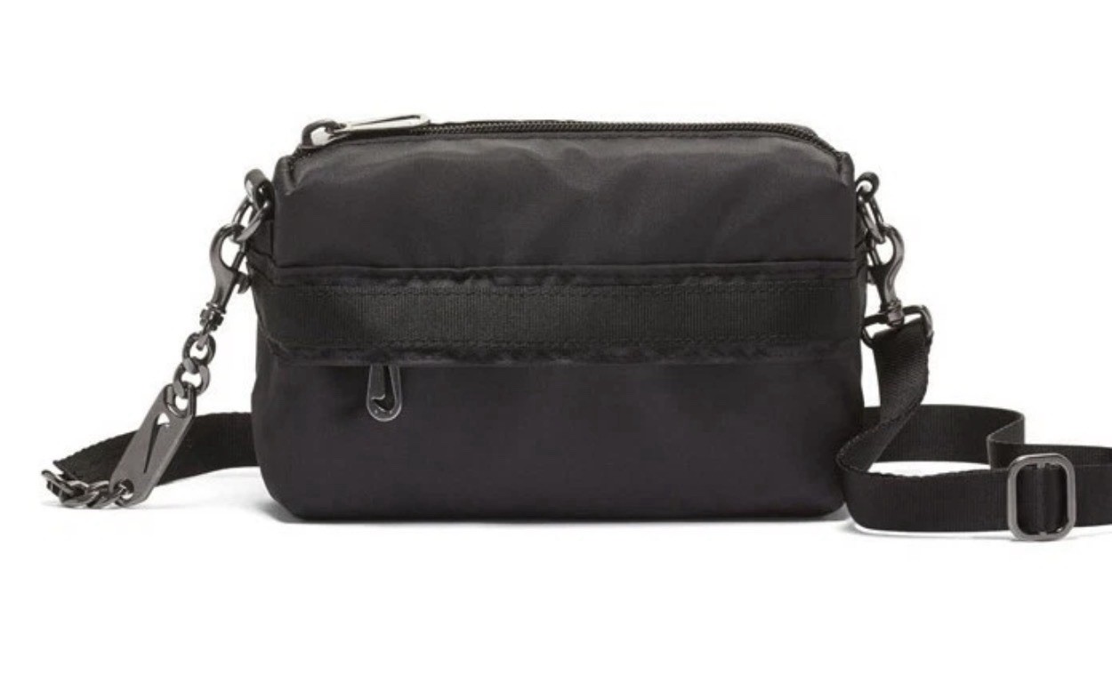 Nike NSW Futura Luxe Womens Crossbody Bag Sports Casual Black CW9304 010