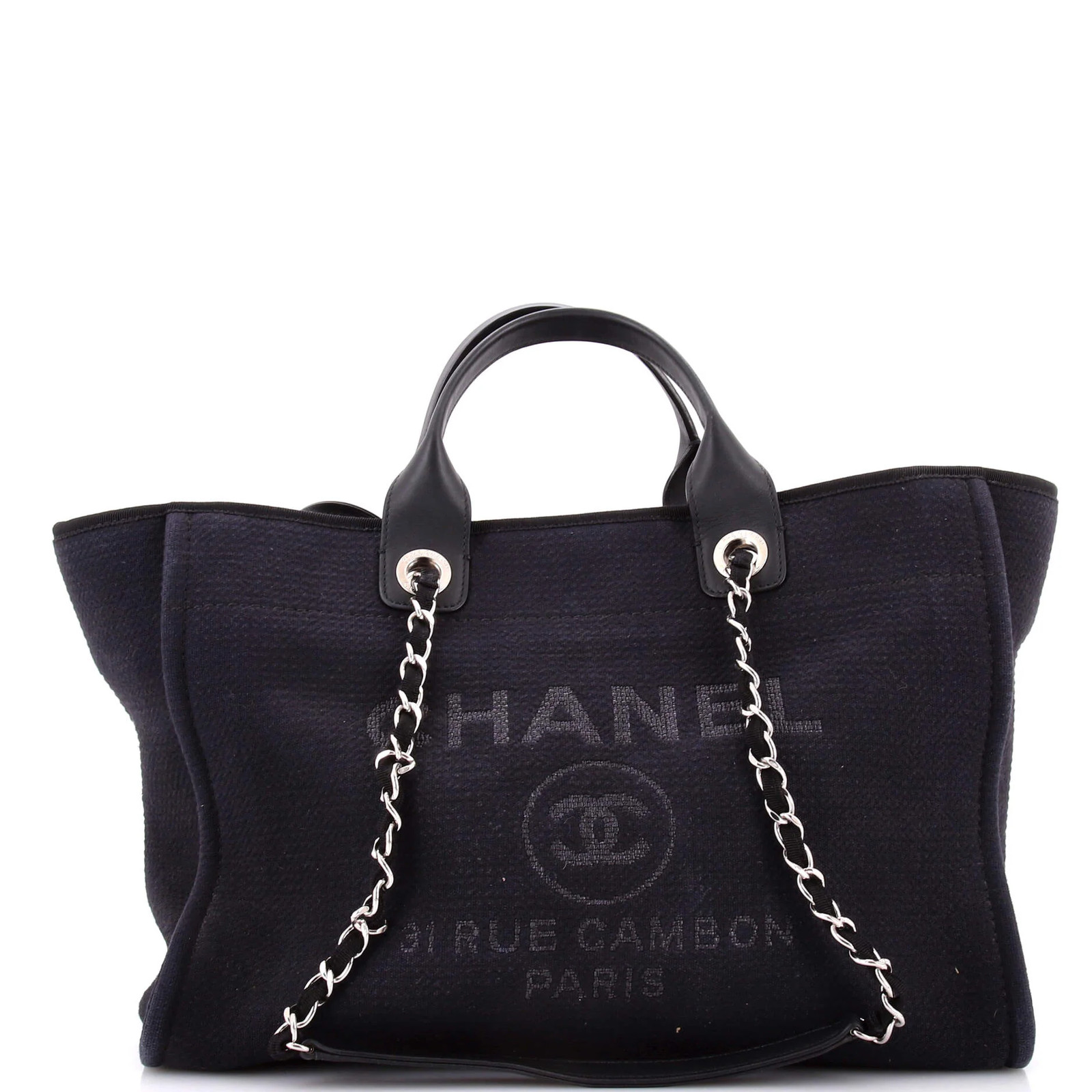 Chanel Deauville NM Tote Mixed Fibers Medium