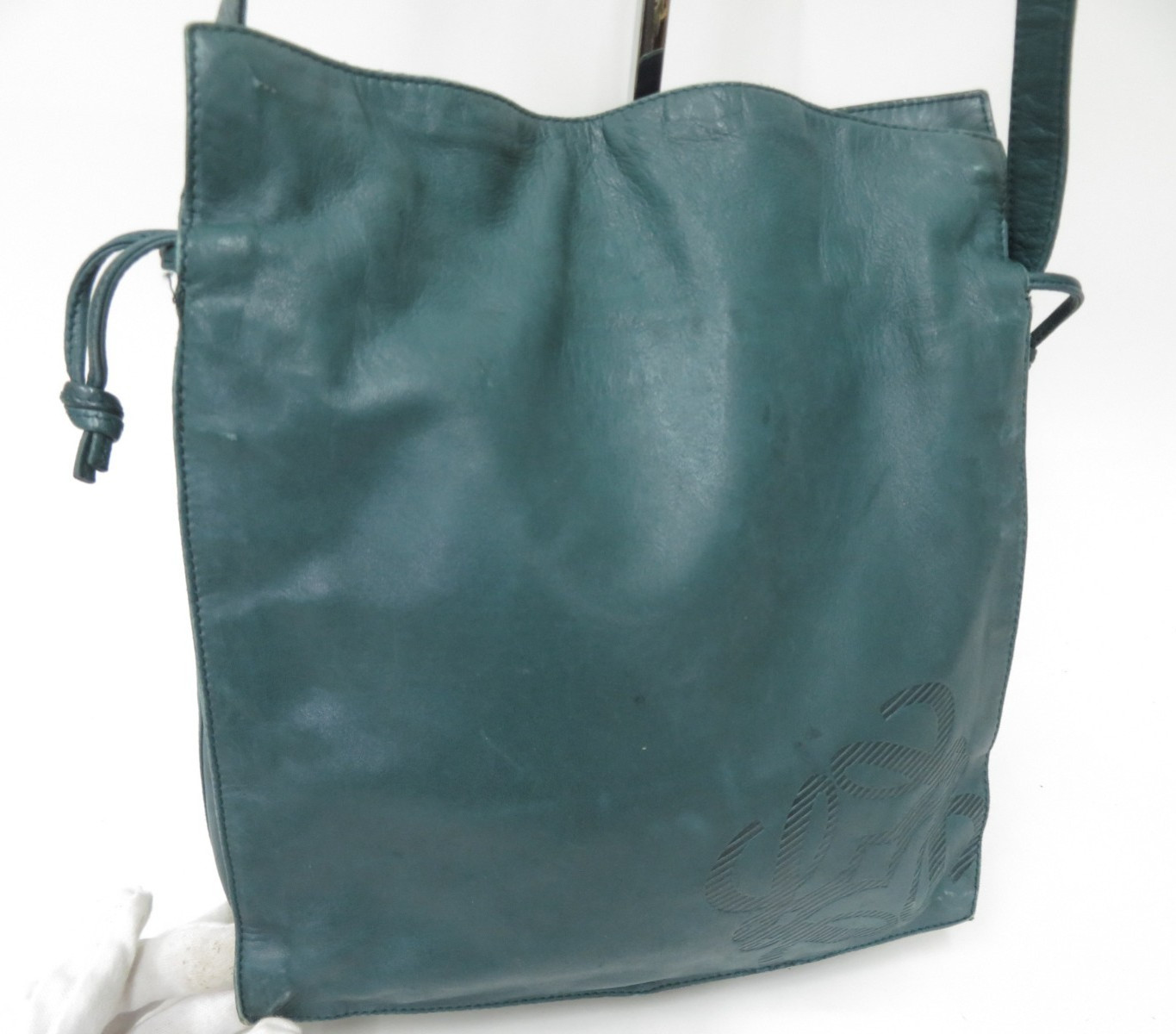 Authentic LOEWE Anagram Flamenco Lambskin Nappa Leather Shoulder Bag #53442