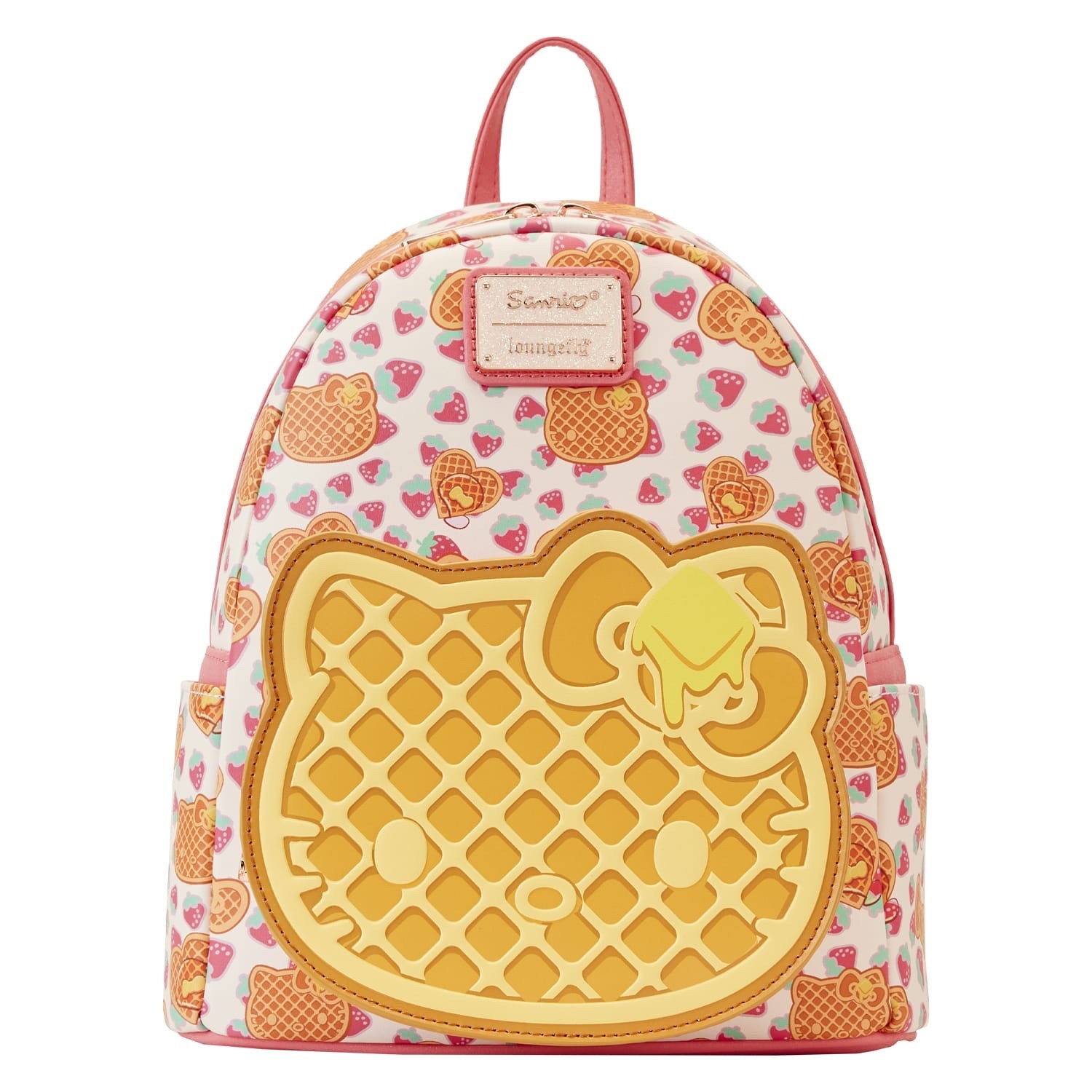 🧇 Loungefly Sanrio Hello Kitty Breakfast Waffle Mini Backpack + Wallet NWT