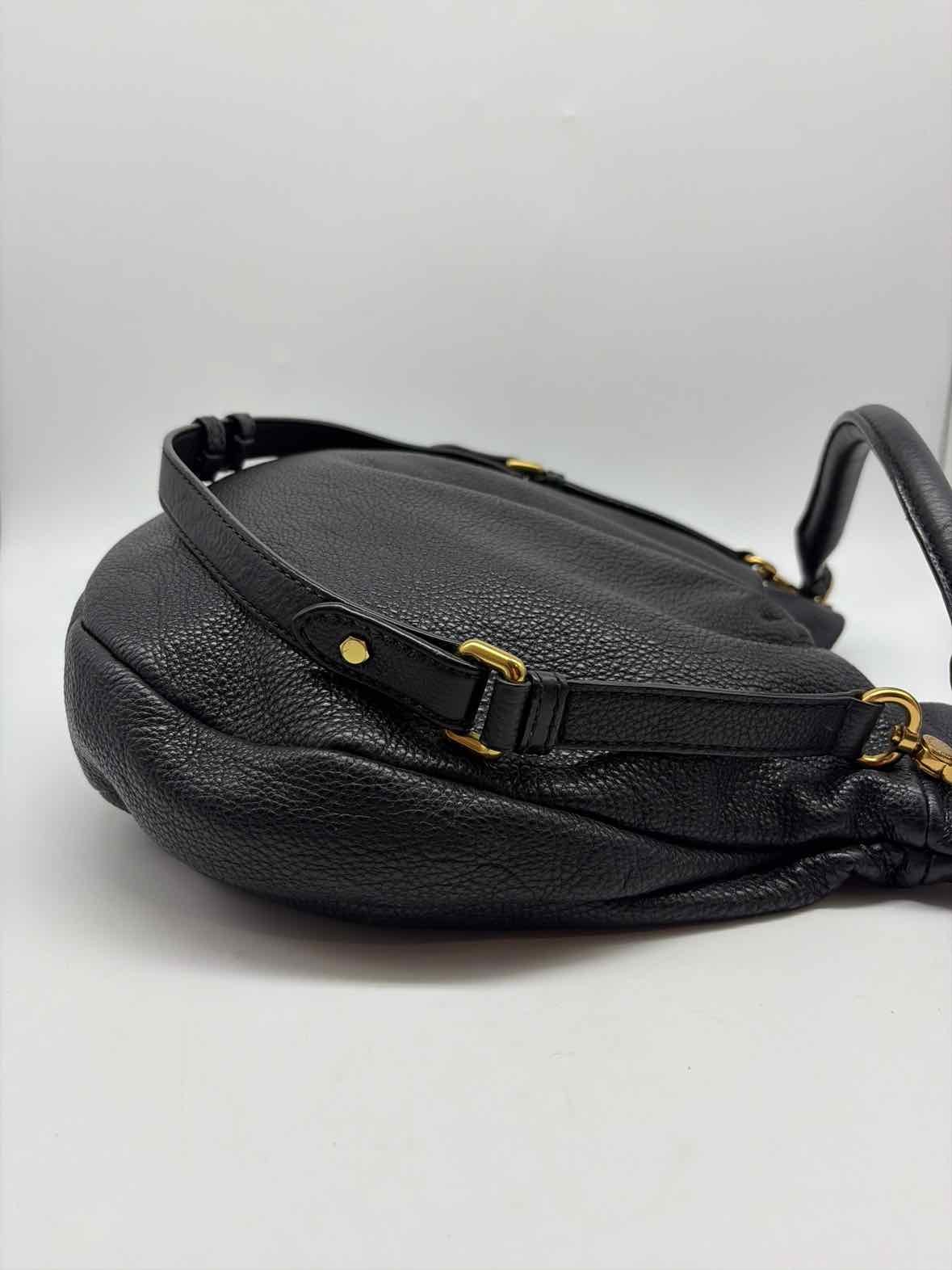 Marc By Marc Jacobs Black Pebbled Shoulder Bag