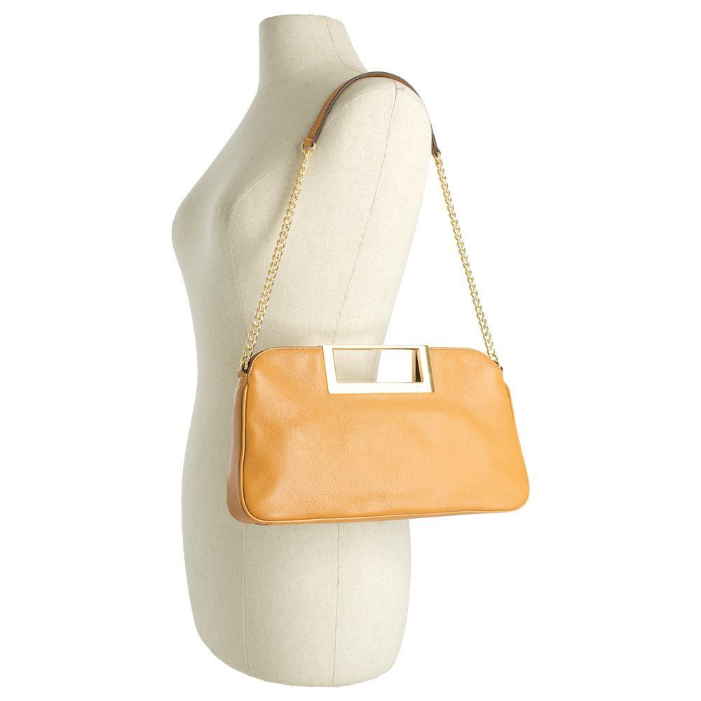NWT Michael Kors Berkley Large Clutch PEANUT 30S4GBKC3L – Org $228
