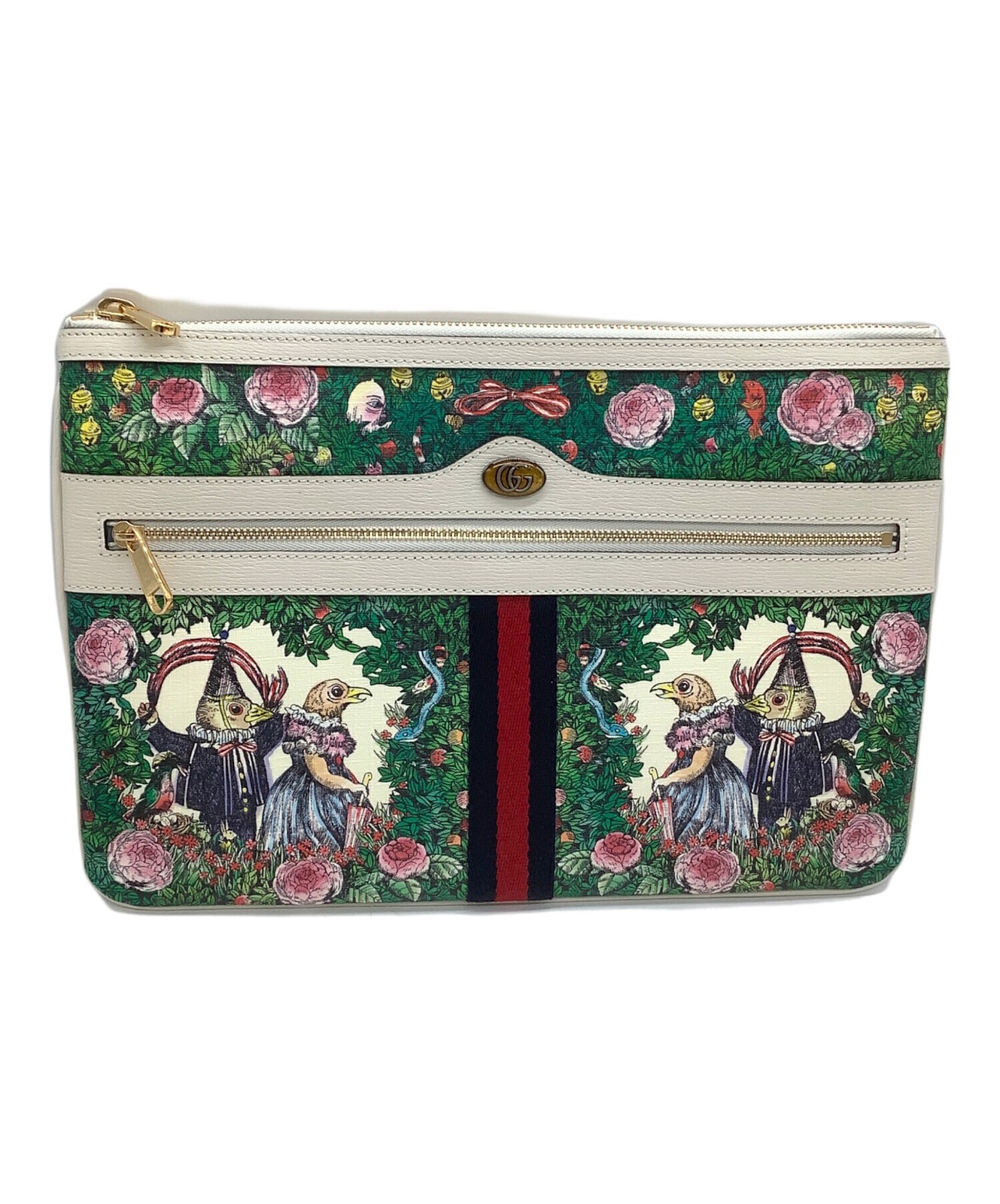 Gucci GG Canvas White Bag #TFB3258