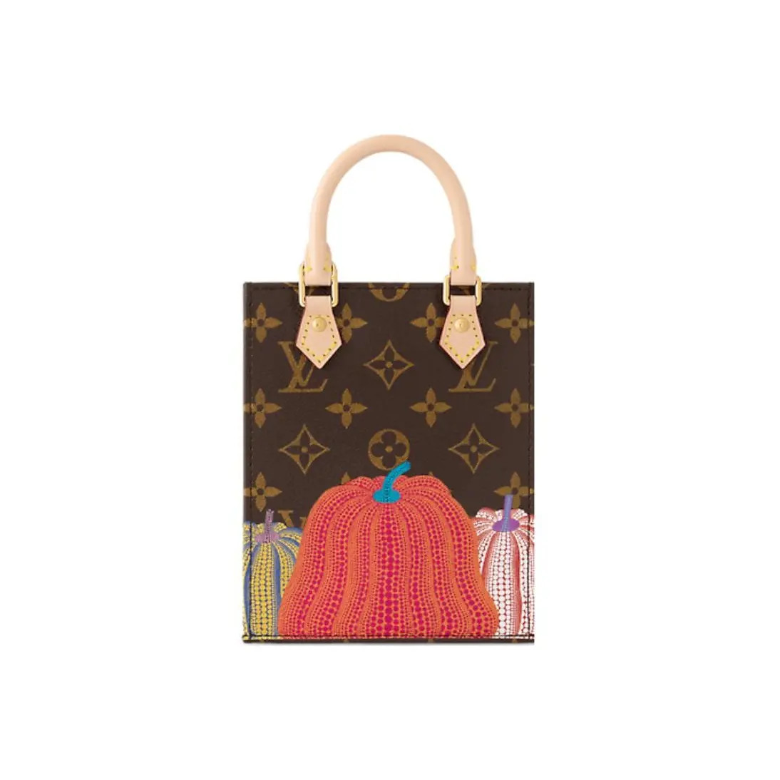 LOUIS VUITTON x Yayoi Kusama Petit Sac Plat Crossbody Bag Women’s 5.5x2x6.7 in
