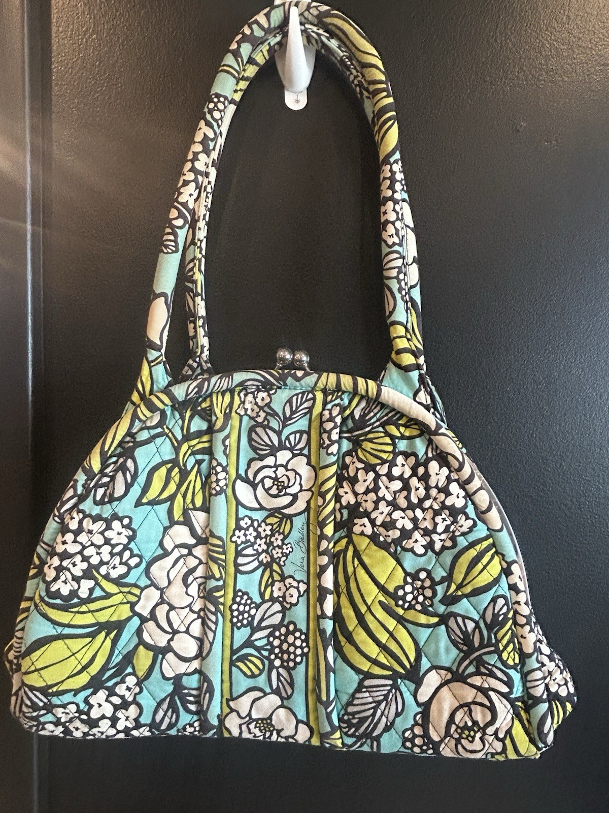 Vera Bradley Island Blooms Kiss Lock Shoulder Bag – Retired print!