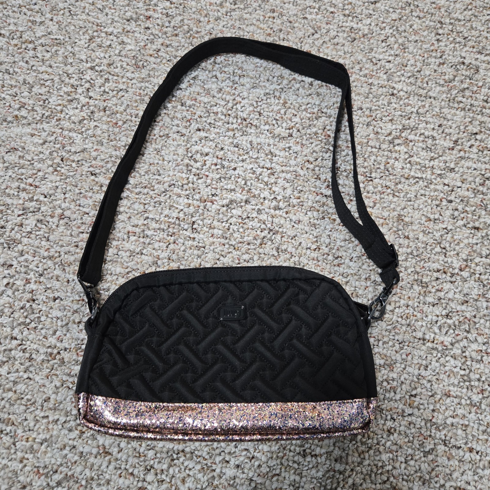 Lug Punter Crossbody Black Bag New