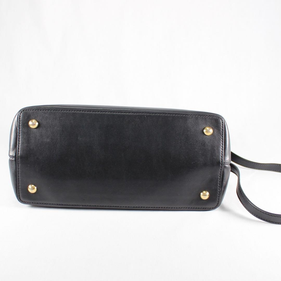 FENDI Petite 2Jours Monster Shoulder Bag/Handbag 2WAY 8BH253 Black From Japan