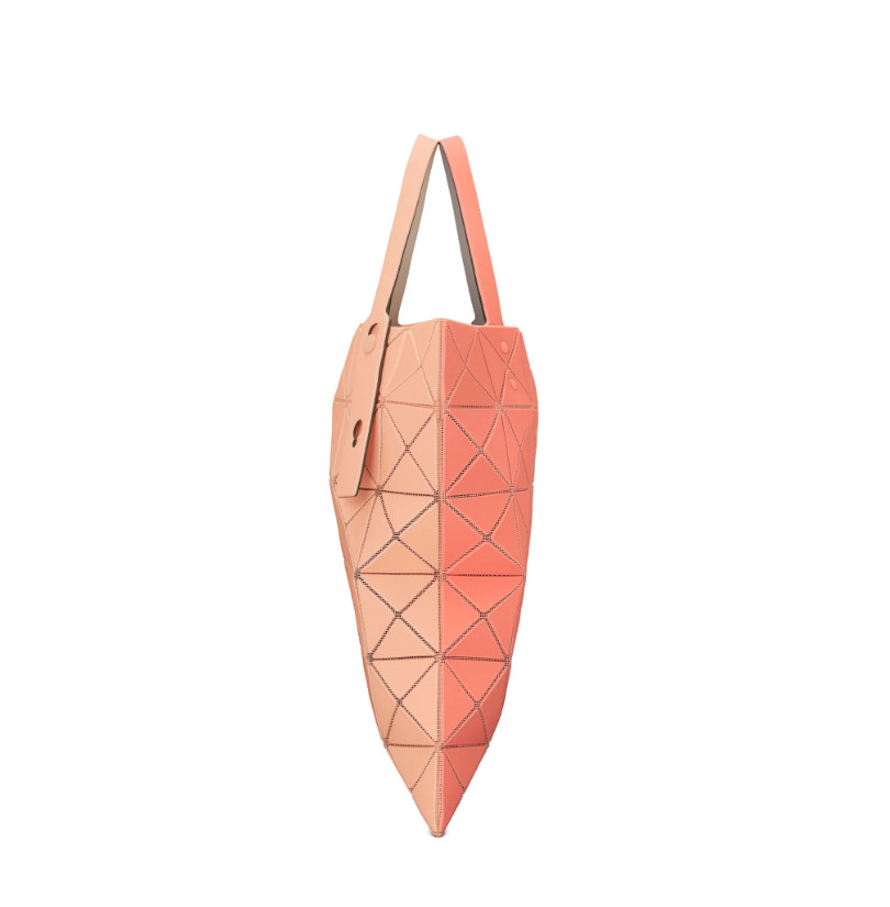 B A O Bag Leather-Like Matte Tote 2-Tone Design Soft Luster Finish Elegant