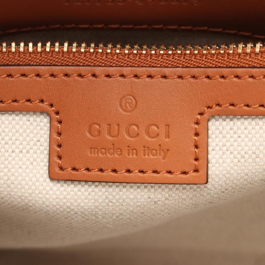 GUCCI Bag: Interlocking G Mini 2WAY Tote White Brown W24H18.5D11cm w/strap;