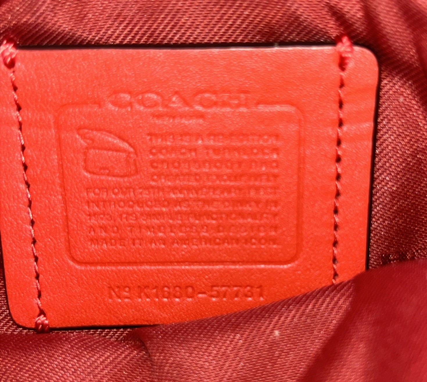 COACH Saddle 18 Re-Edition Crossbody Bag 57731 Orange Soft Leather Adjustable