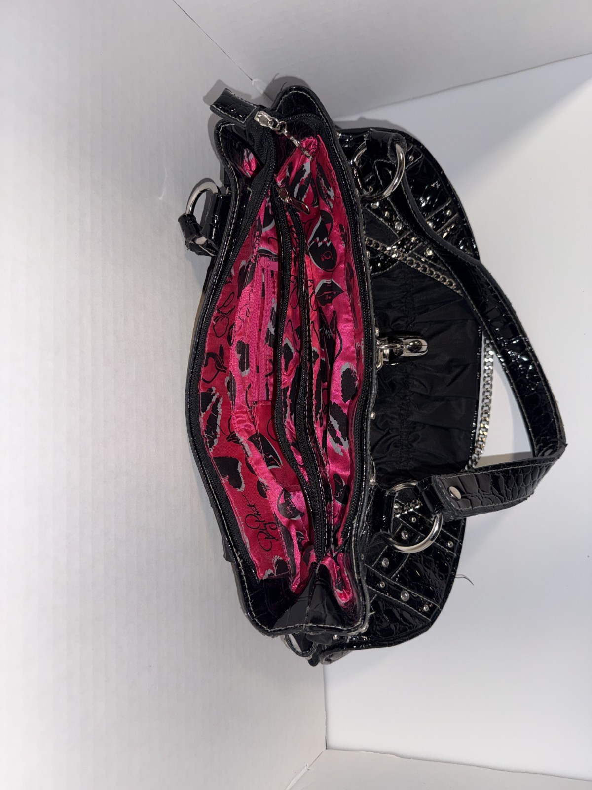 Vintage Baby Phat Shoulder Bag Grunge Y2K Chains And Studds