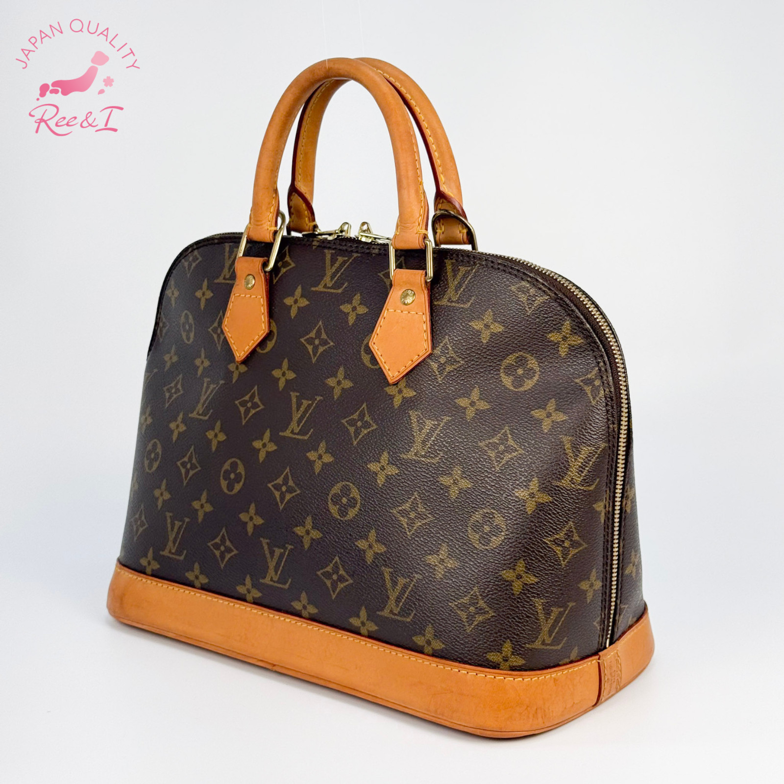Louis Vuitton Alma PM Monogram Canvas Hand Bag LV Authentic M51130 B26062702