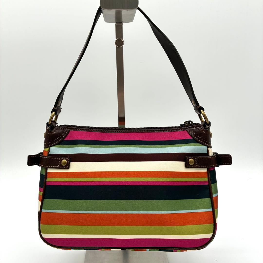 COACH Legacy Turnlock Multicolor Shoulder Bag Pre-Owned Used 22x15x8 cm