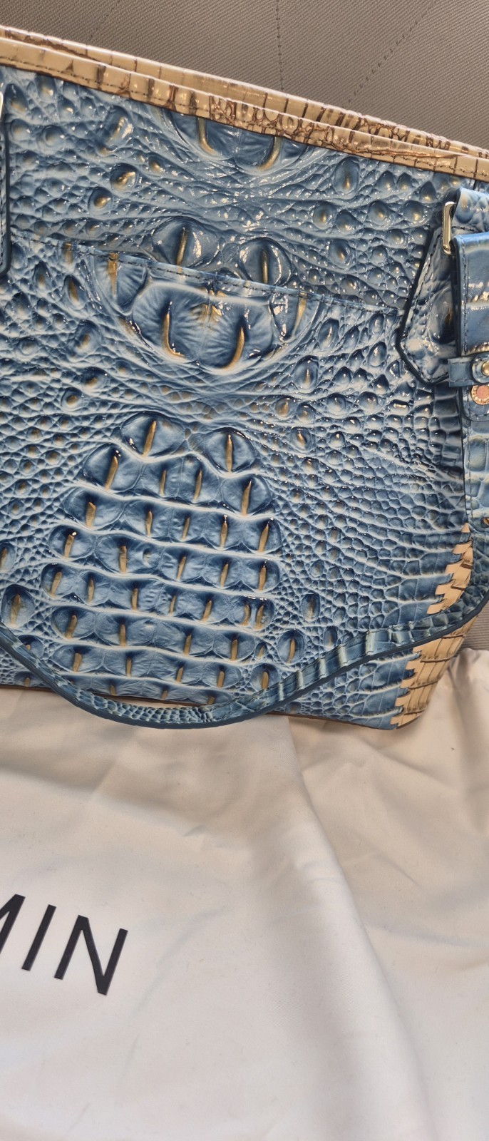 Brahmin Blue Medium Asher Ceruleon Connery