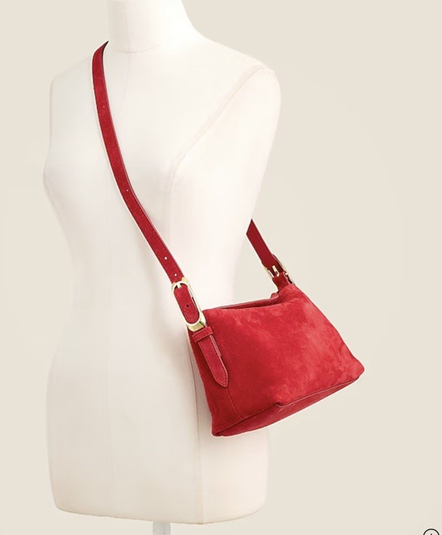J Crew Berkeley Small Shoulder Bag Radiant Ruby NWT