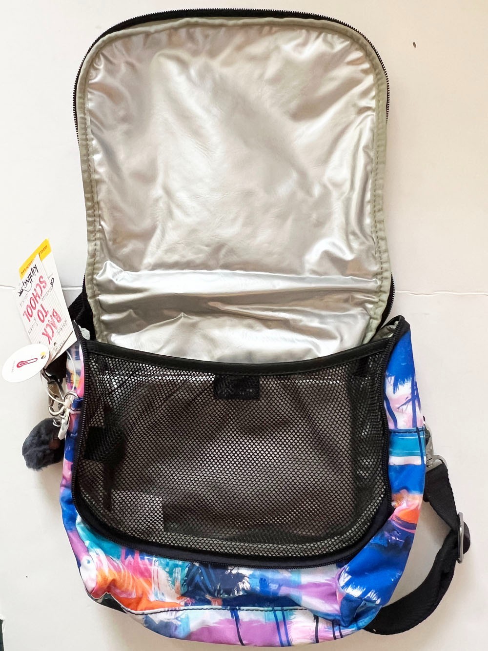 Kipling AC7256 KICHIROU printed PRISM insulated LUNCH BAG nwt