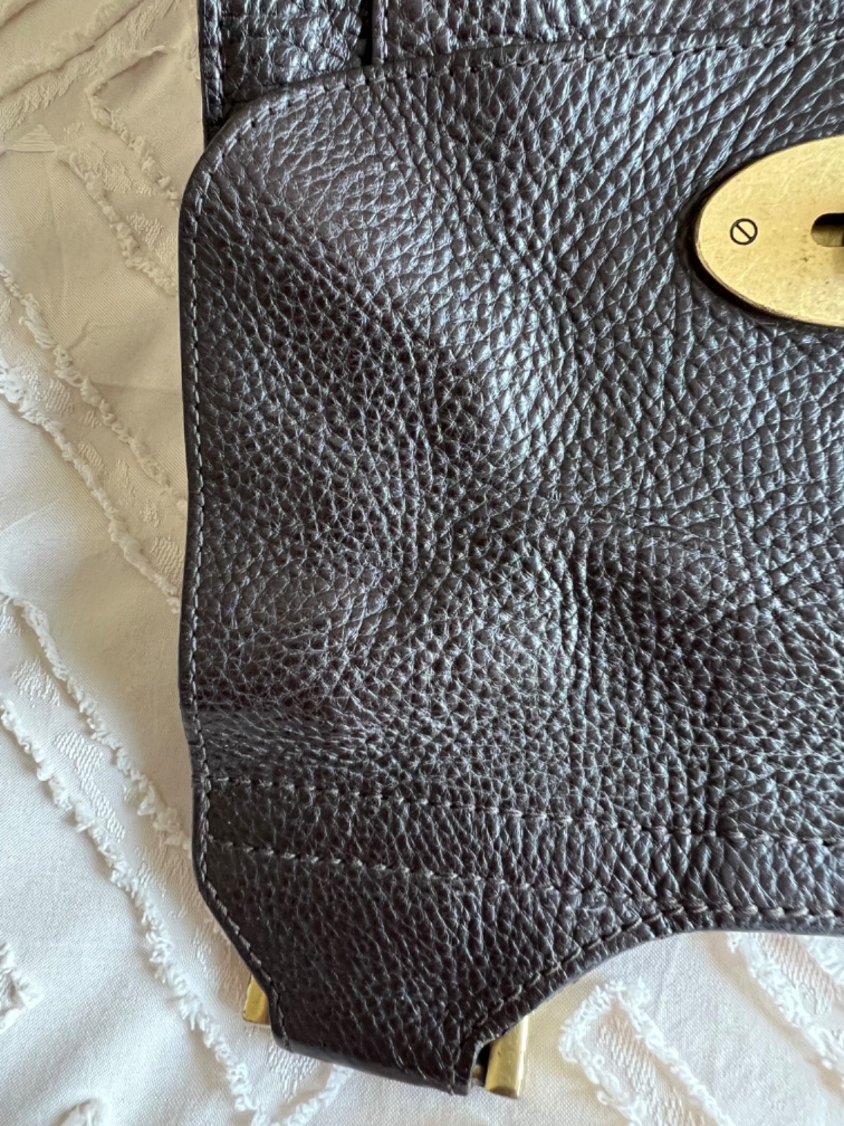 Mulberry Antony Leather Shoulder Messenger Crossbody Bag Brown