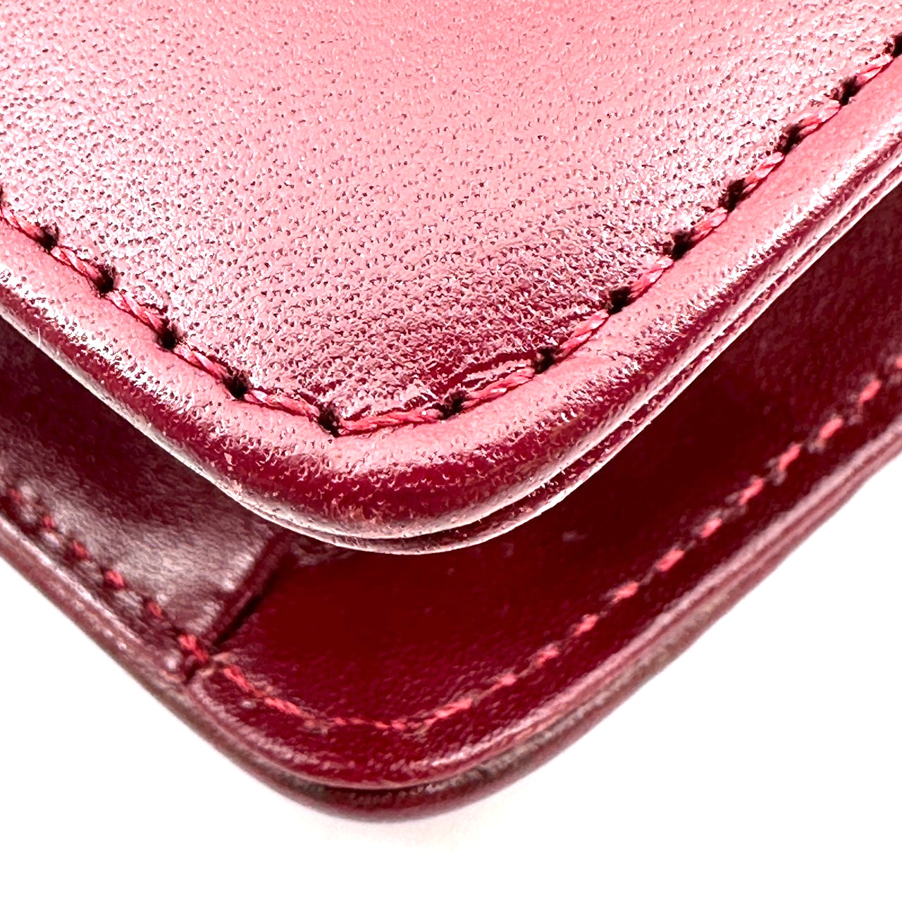 Cartier Must Line Shoulder Bag Hand Bag Bordeaux Vintage Authentic