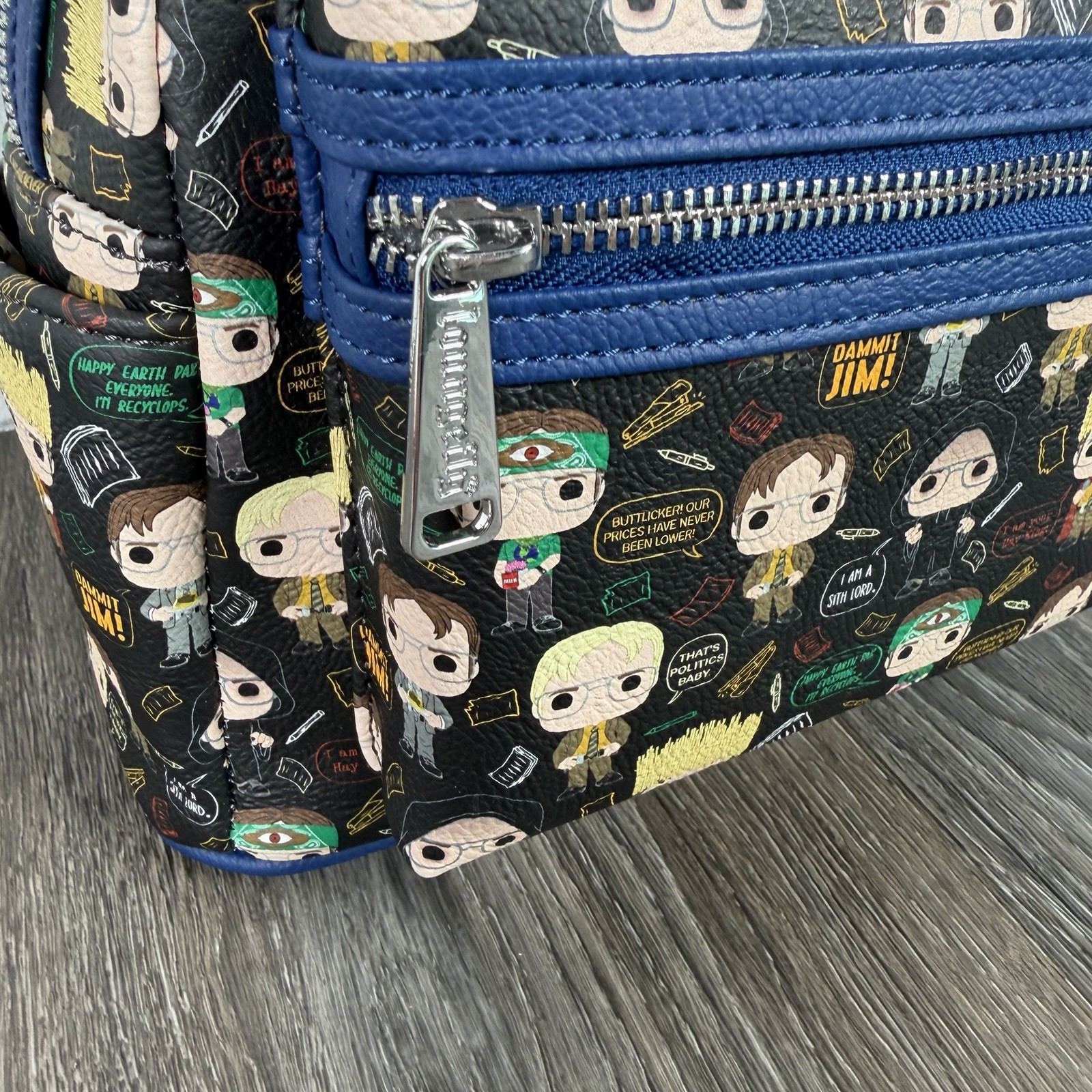 Loungefly The Office Dwight Shcrutte AOP Mini Backpack NBC Pop 2022 NWT