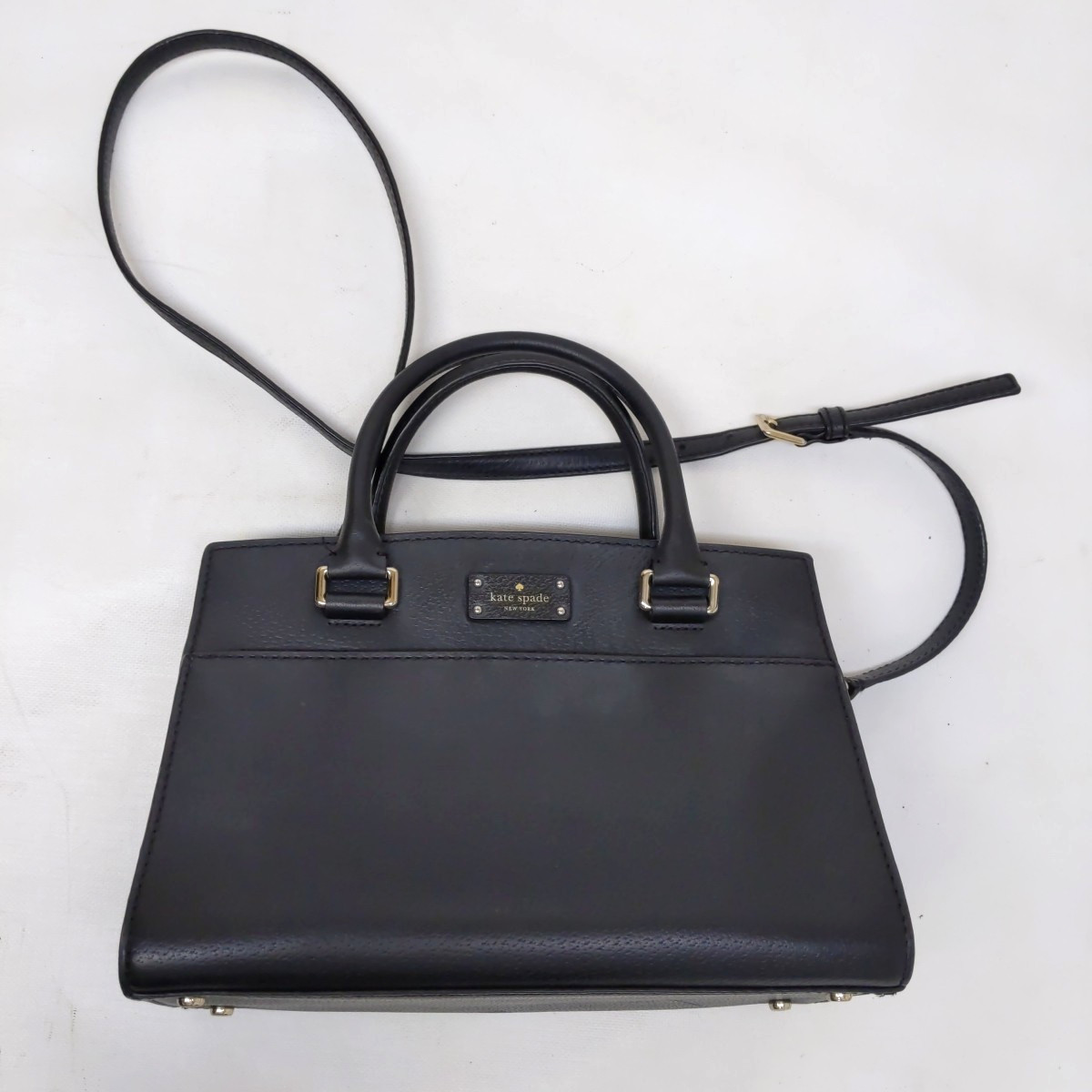 $329 KATE SPADE Purse Black Caley Grove Street Satchel Crossbody Zip Auth Small