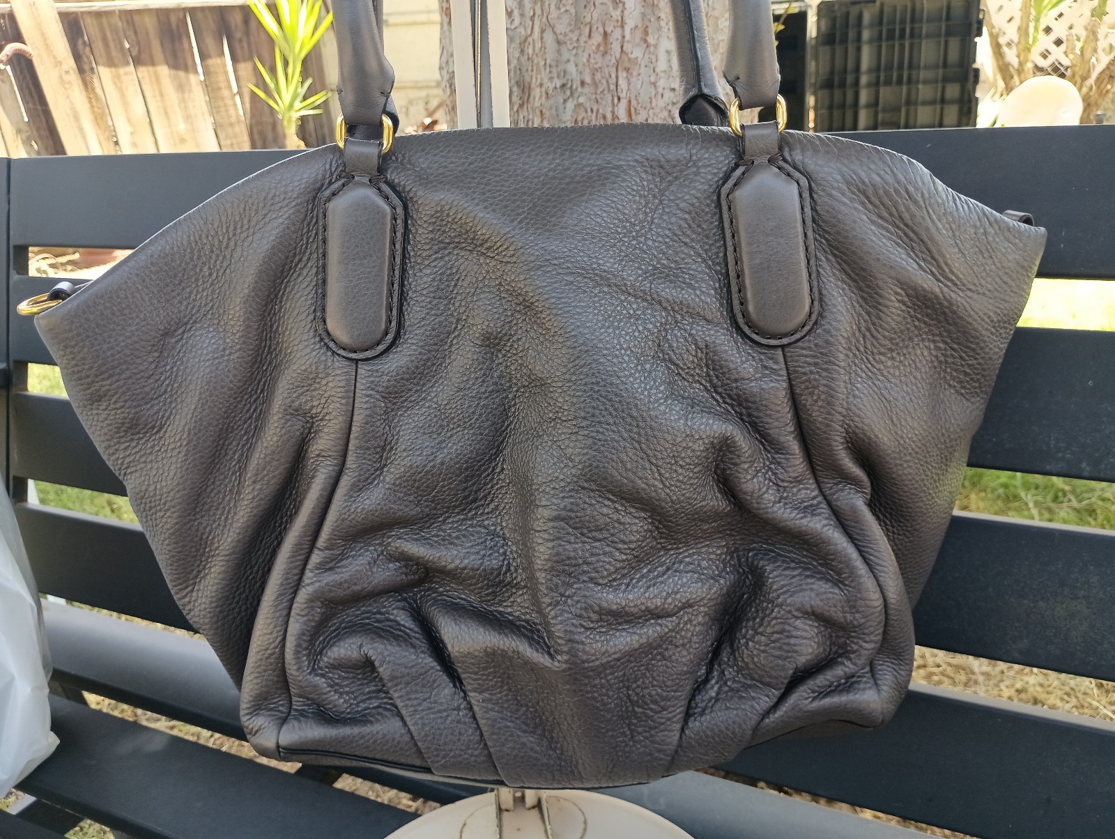 Marc by Marc Jacobs Standard Supply Gray Leather Q Fran Tote Handbag