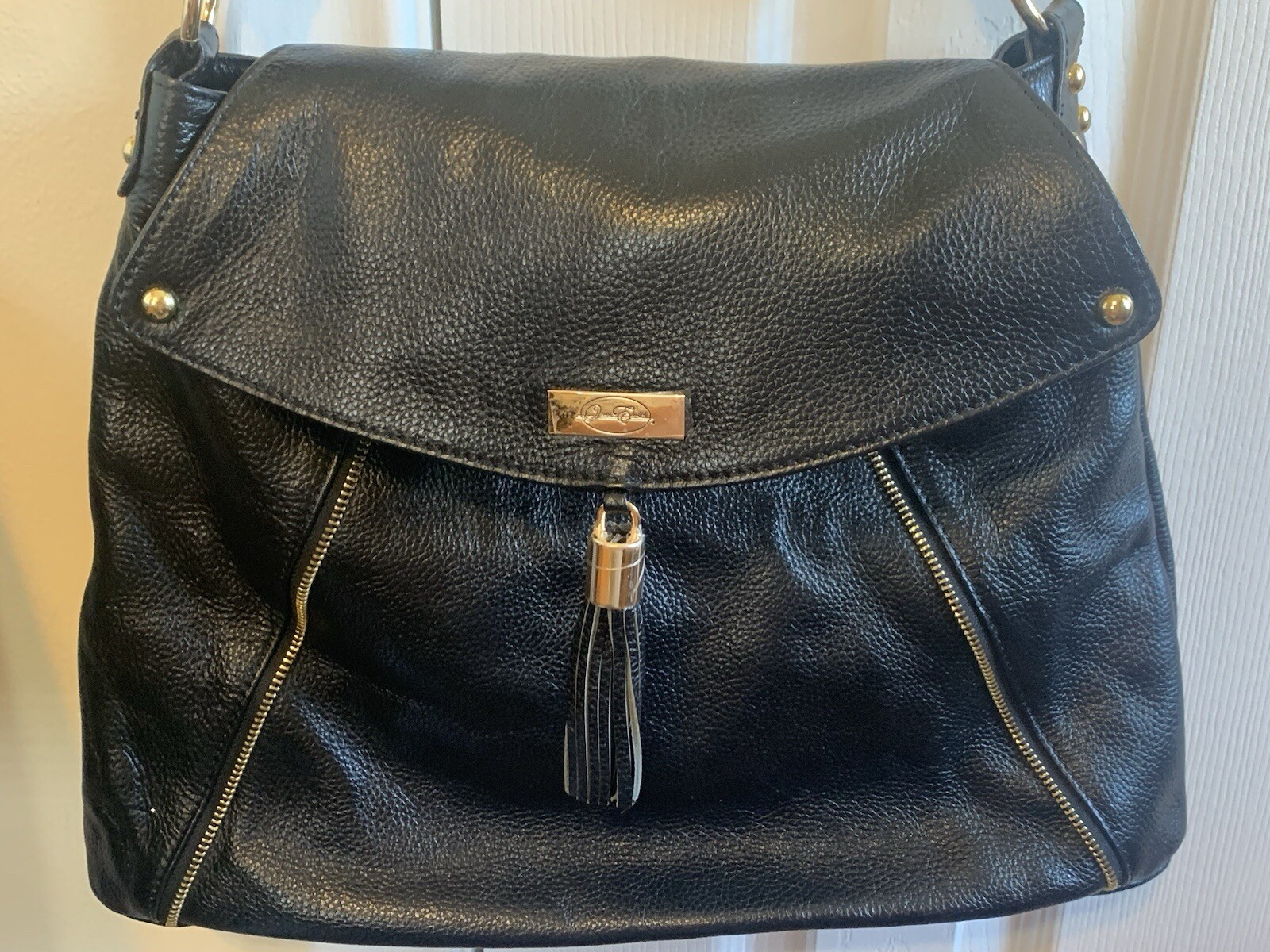 ONNA EHRLICH Women’s Kelly Shoulder Bag Black Soft Leather PRICED TO SELL! NWOT