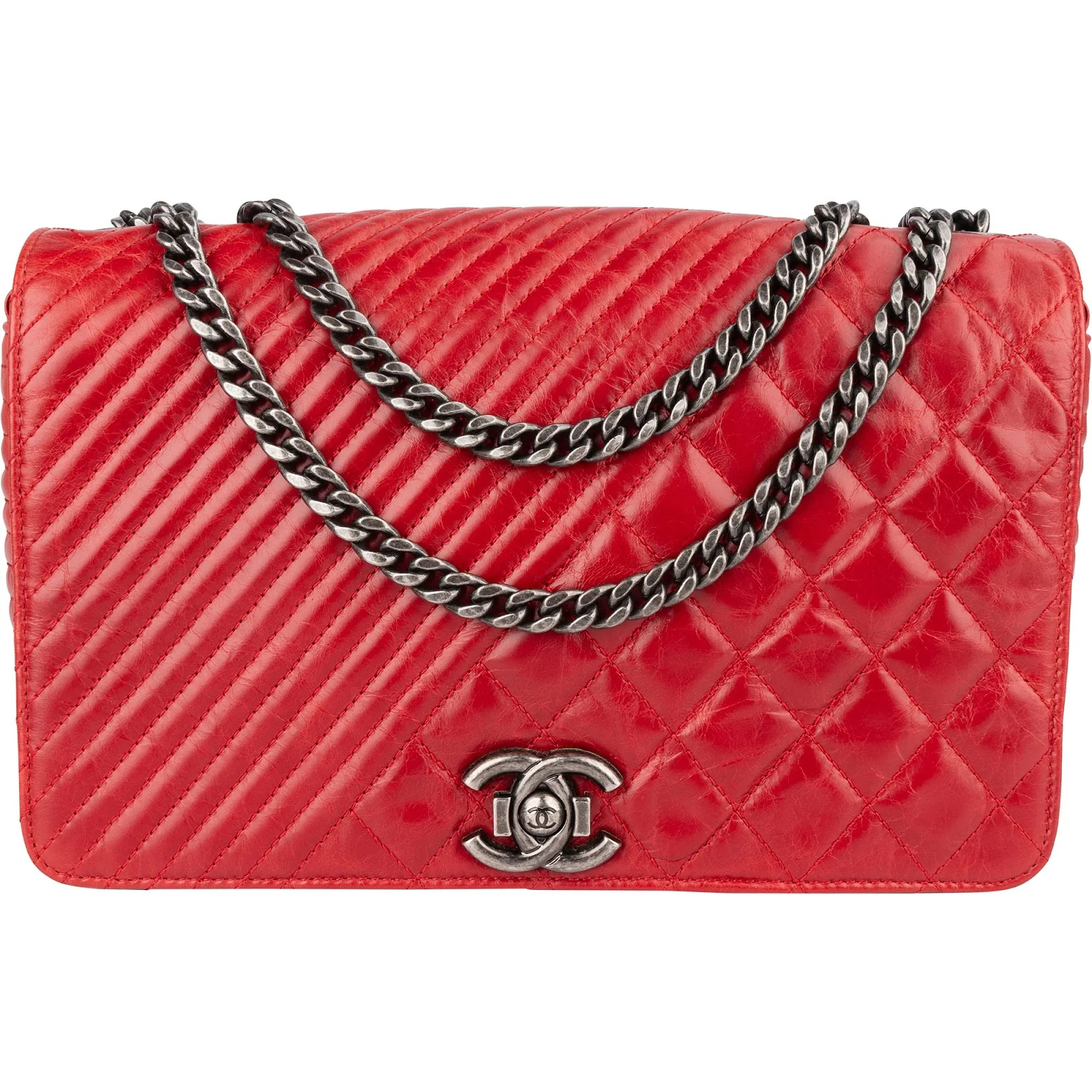 Chanel Quilted Medium Antique Boy Single Flap Crossbody Bag Coco CC Bag