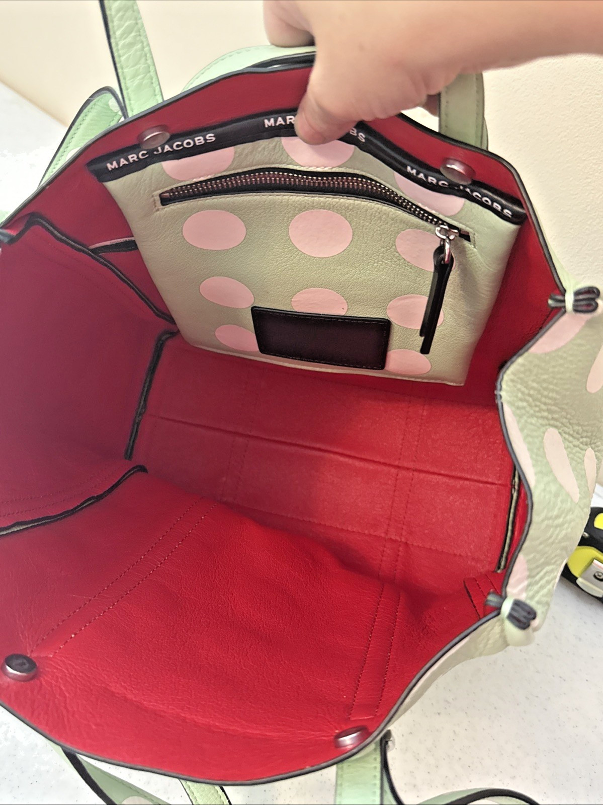 Marc by Marc Jacobs Mint Green Polka Dot Shoulder Bag