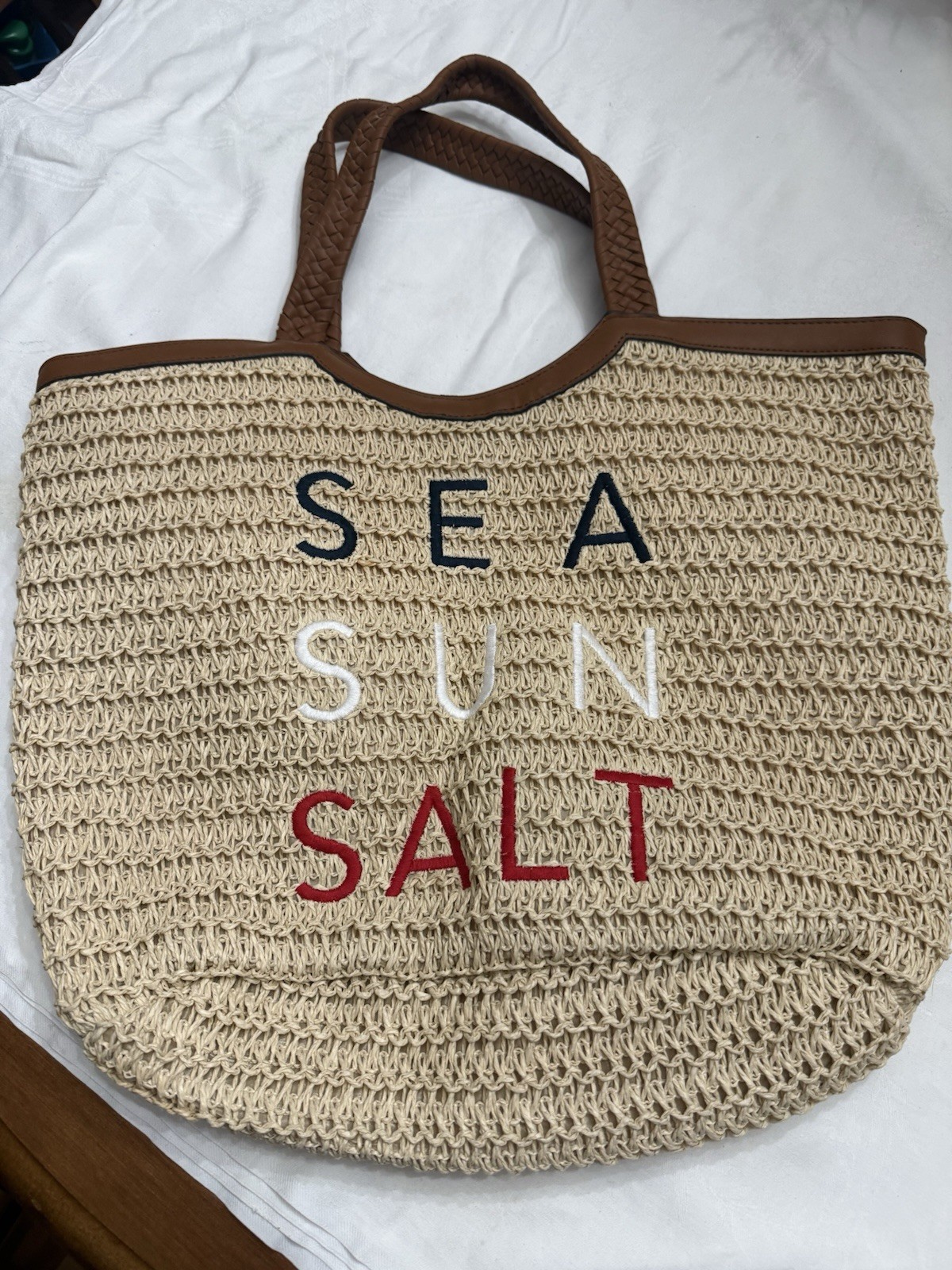 Straw beach bag New Without Tags Large