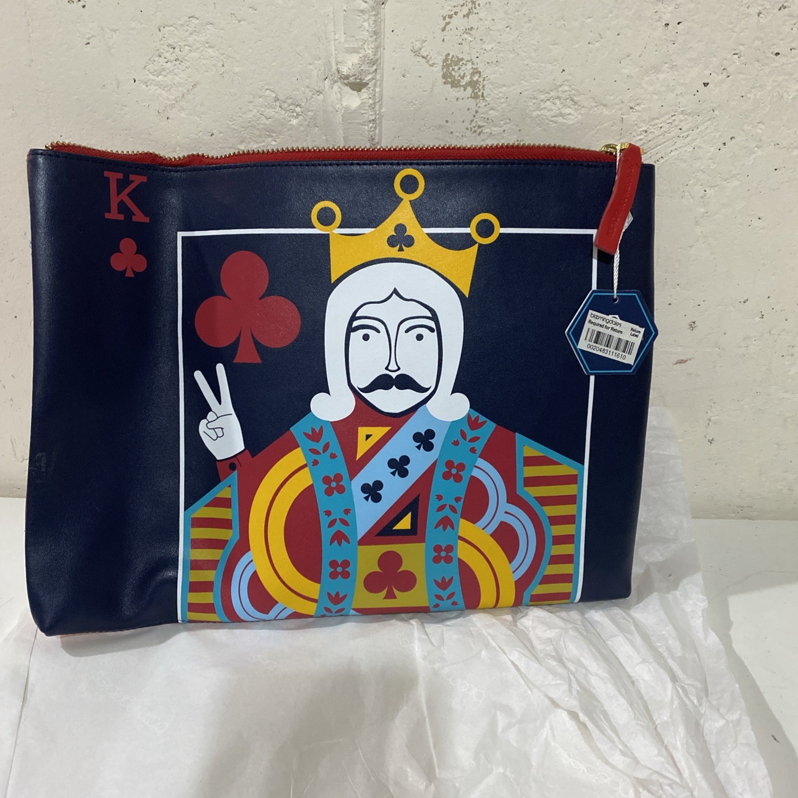 Jonathan Adler King of Clubs clutch.