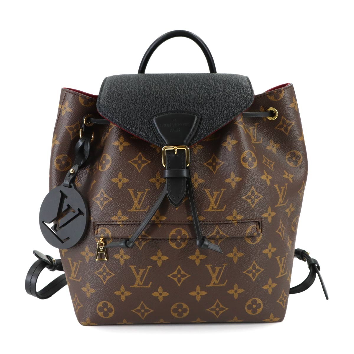 LOUIS VUITTON Monogram Montsouris NM PM Backpack Noir M45515 Purse 90311004