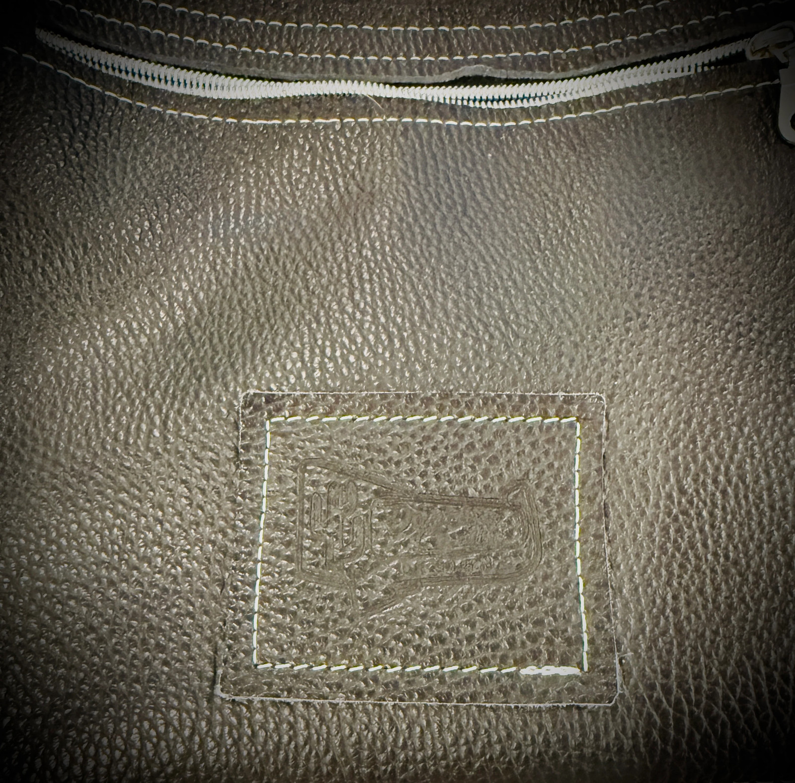 DCD “Annie” Shoulder Bag | Chocolate/White Hide + Lead Dallas Tool | Fringe
