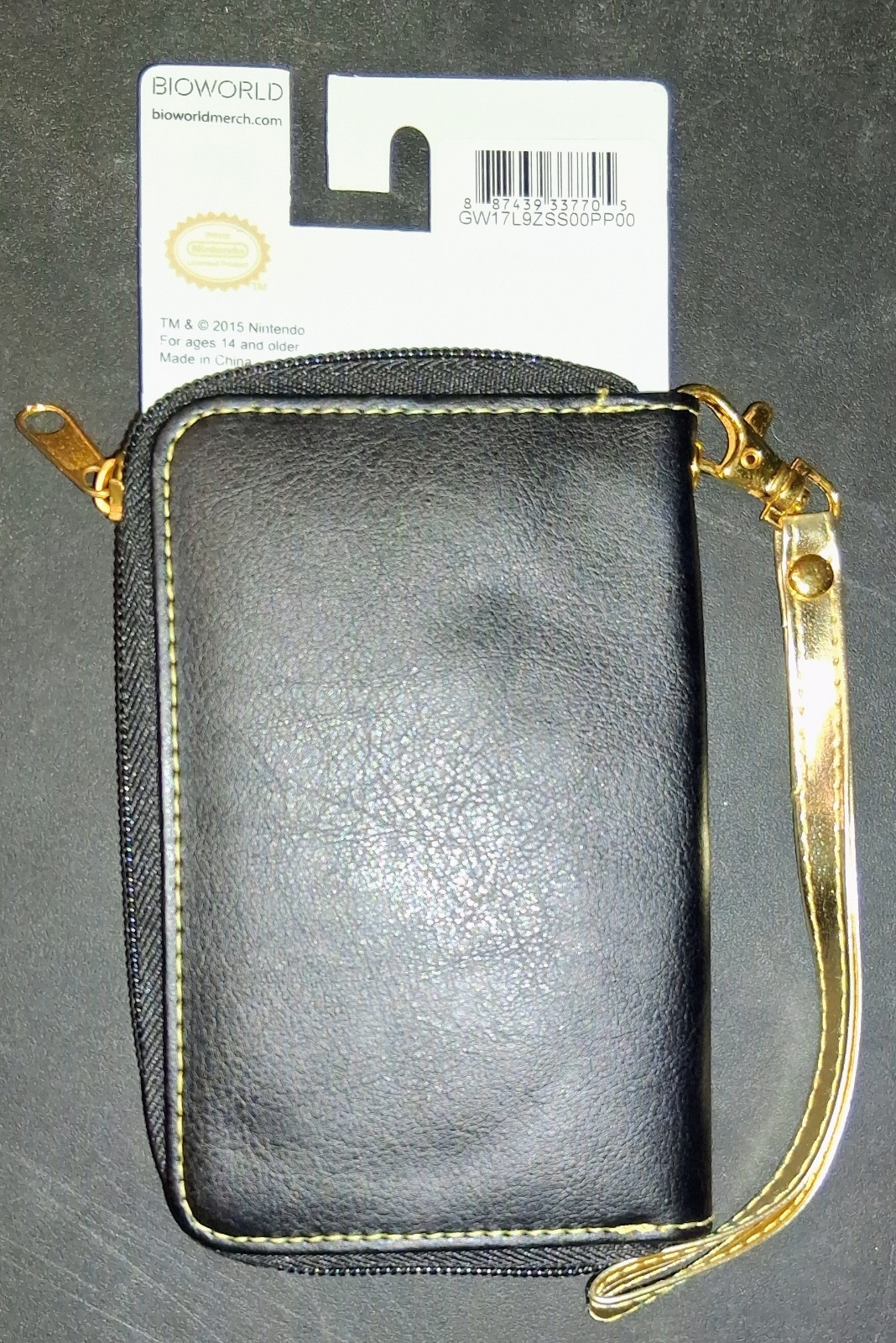 2015 Bioworld The Legend of Zelda Hyrule Crest Wallet Clutch Bag Zipper Wristlet