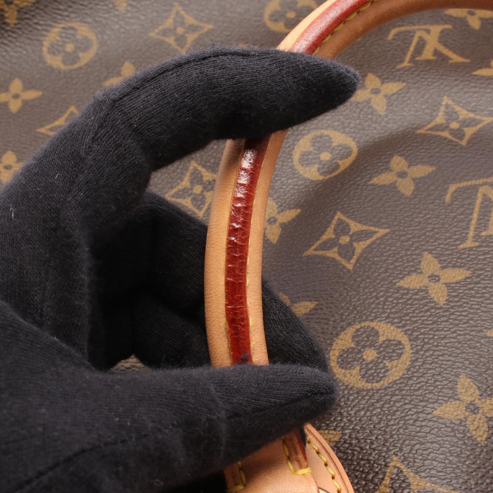 LOUIS VUITTON Lockit Vertical Handbag M40103 Monogram canvas Brown Used Women LV