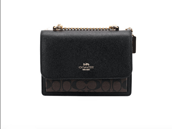 COACH Klare 21 Chain Bag Shoulder Crossbody Small Women’s Black 8.2×2.7×6.3 in