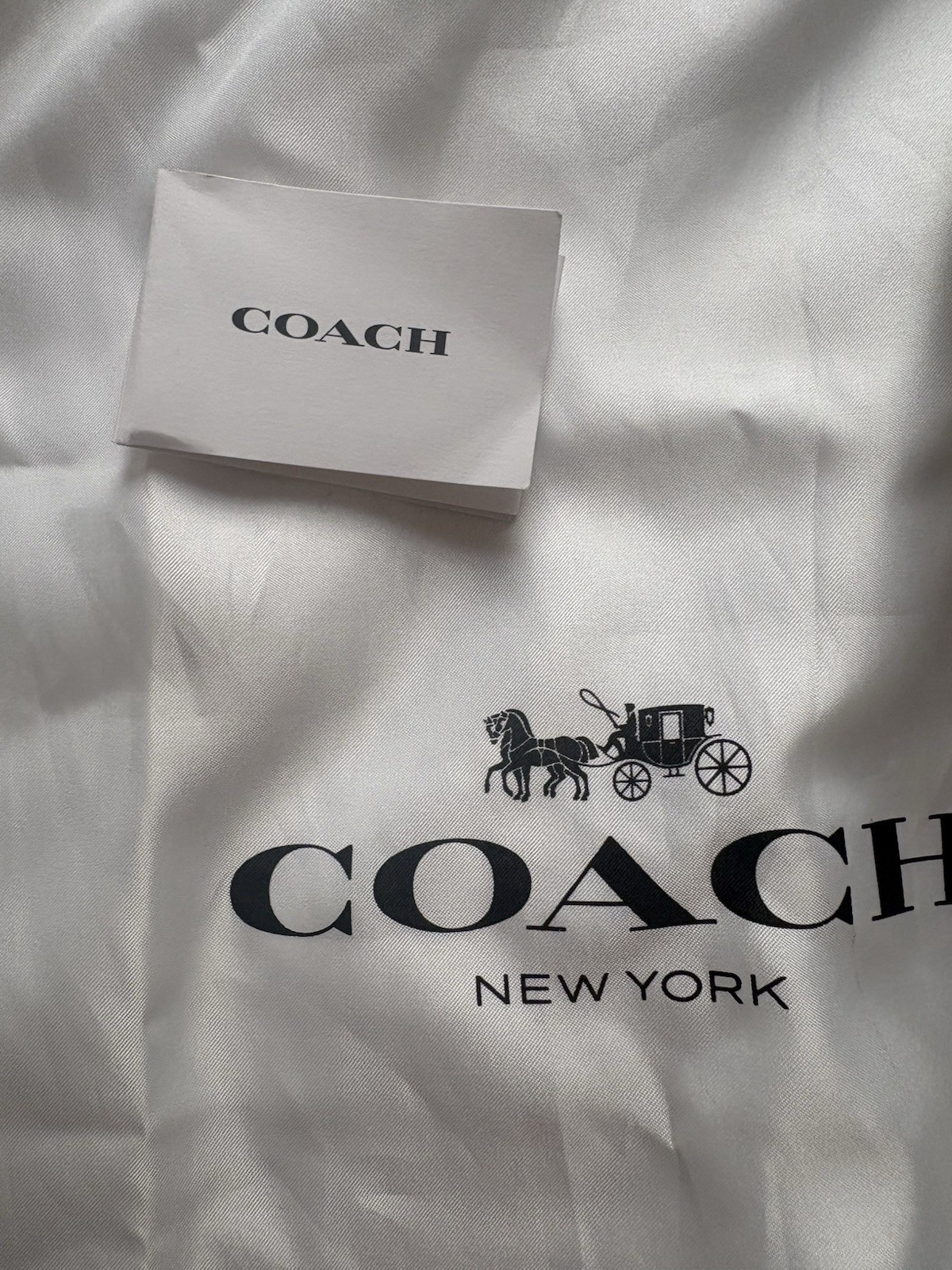 Coach tabby Shoulder Bag Gold Chain Strap Turn Lock + Dust Bag