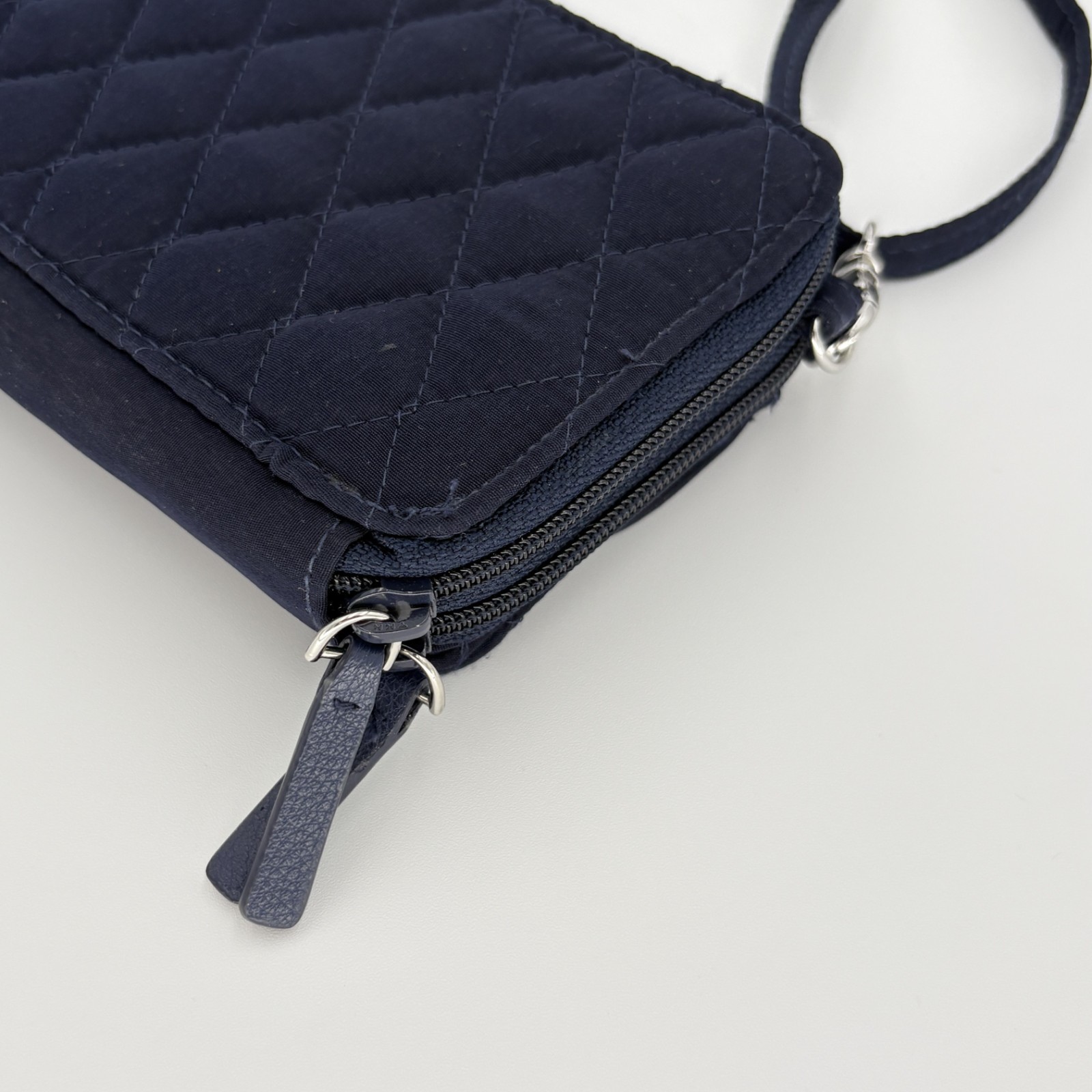 Vera Bradley All in One Microfiber RFID Wallet Crossbody Purse Bag Black